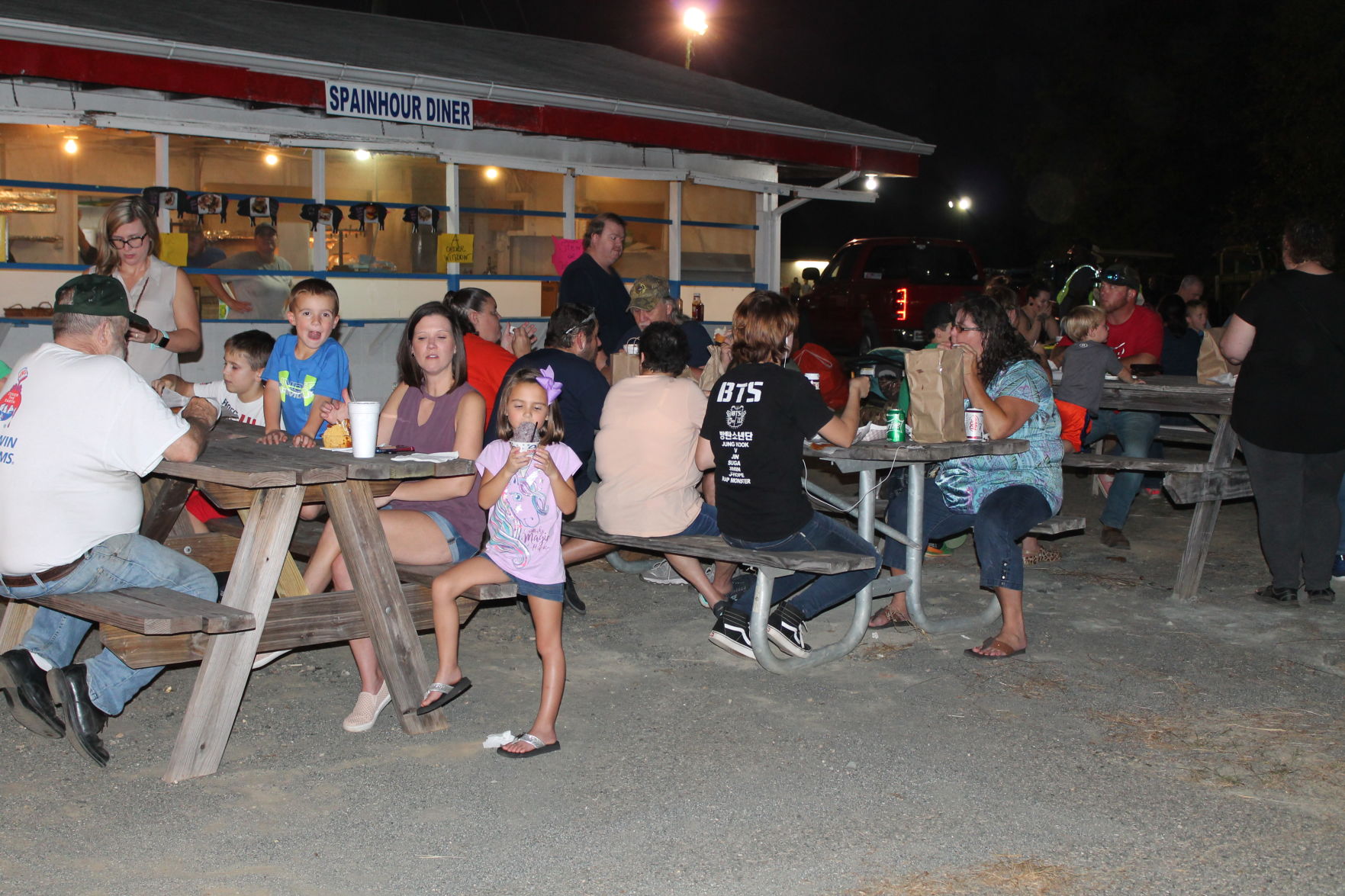 Picnic tables